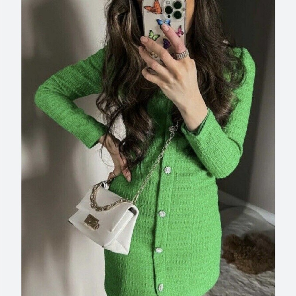 Zara textured dress ❣️